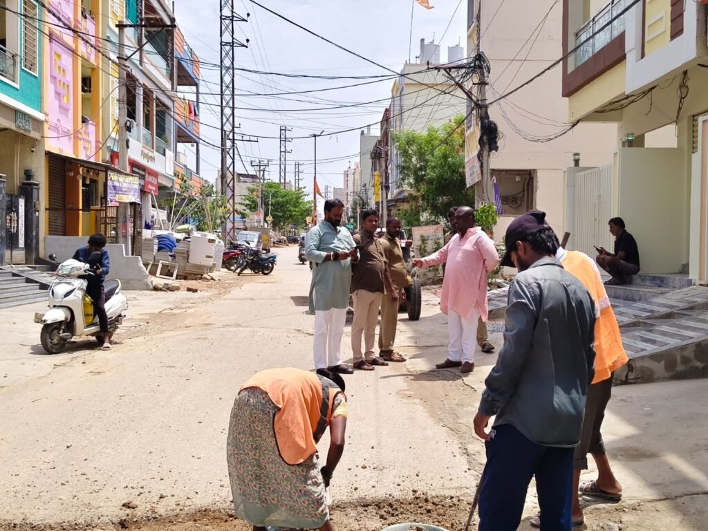 బహదూర్‌పల్లిలో రోడ్ల మరమ్మతులు పూర్తి