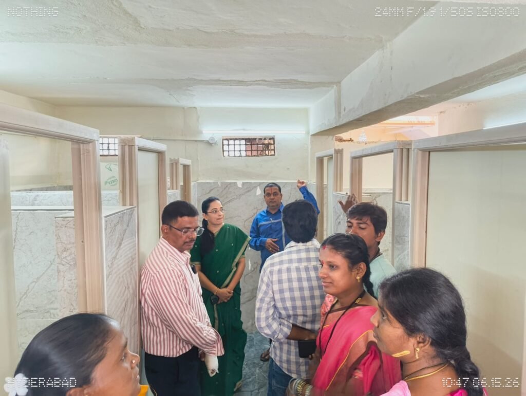 కొంపల్లి ZPHS ప్రాంగణంలోని MPPS పాఠశాలలో నూతన మరుగుదొడ్ల ప్రారంభోత్సవం