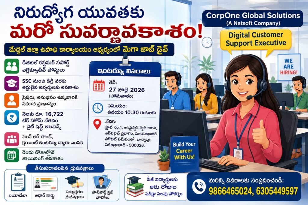 నిరుద్యోగ యువతకు మరో సువర్ణావకాశం