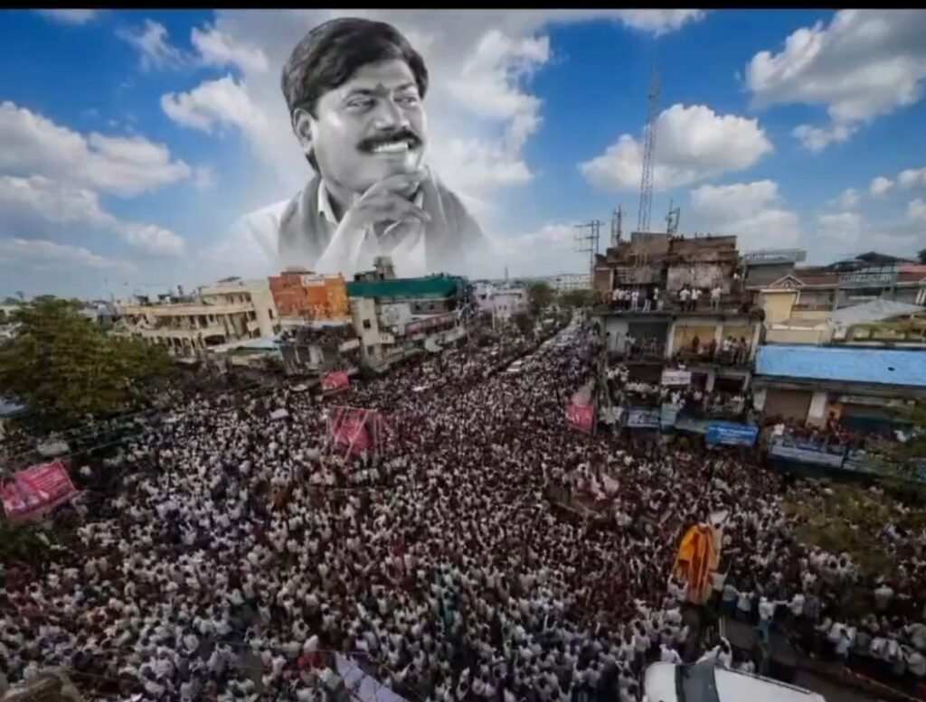 పెద్ధి అంతిమయాత్రకు పోటెత్తిన జనం
