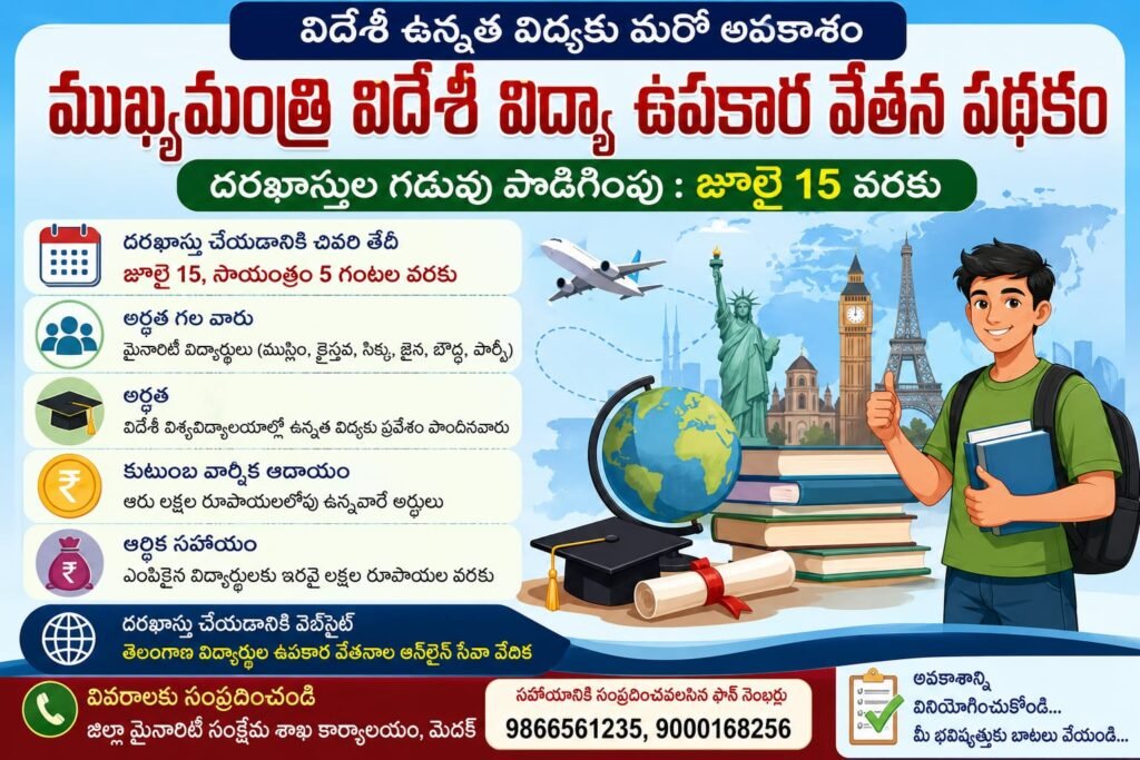 విదేశీ ఉన్నత విద్యకు మరో అవకాశం