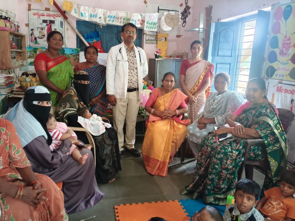 హౌసింగ్ బోర్డు అంగన్వాడీ కేంద్రంలో ప్రపంచ తల్లిపాల వారోత్సవం