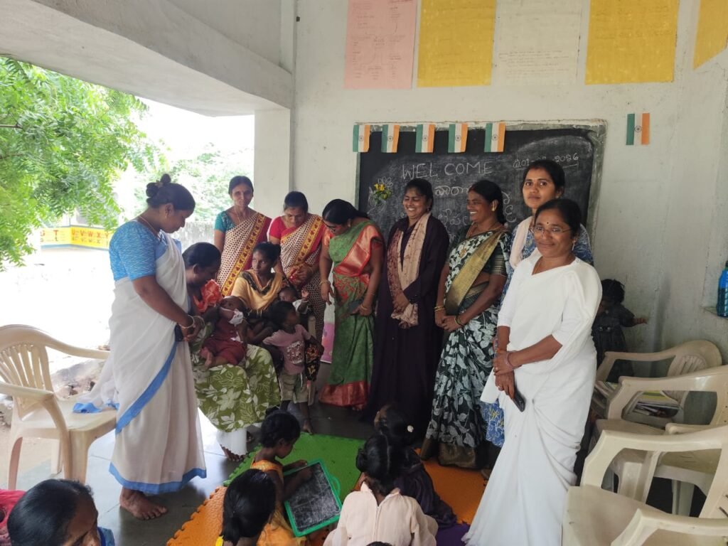 ఉల్లేపల్లి అంగన్వాడీ టీచర్ల ఆధ్వర్యంలో ఘనంగా తల్లి పాల వారోత్సవాలు కార్యక్రమం