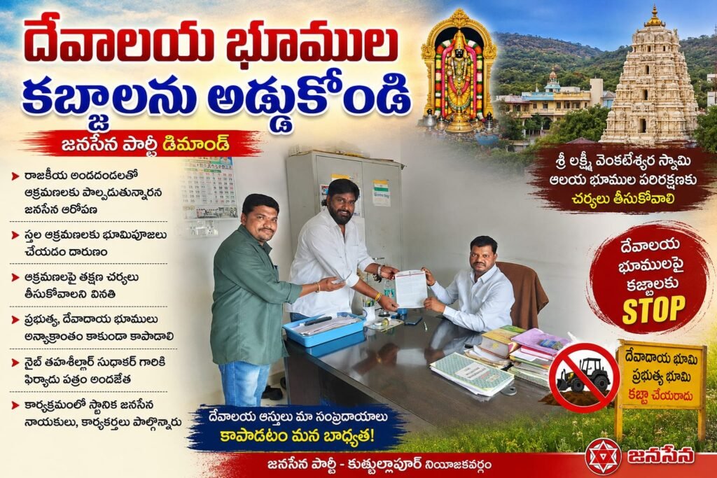 దేవాలయ భూముల కబ్జాలను అడ్డుకోండి