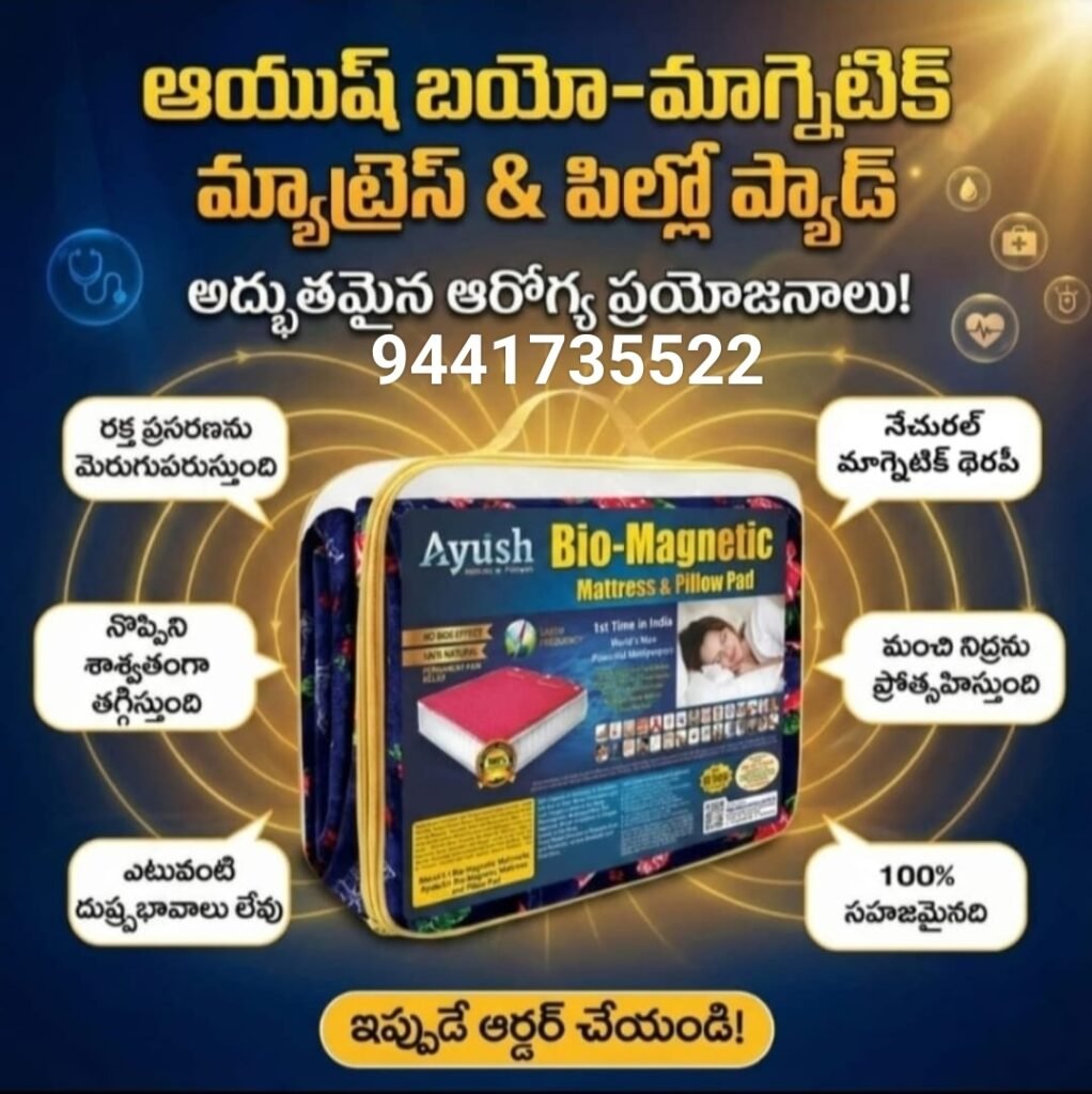 బయో మాగ్నెటిక్ పరుపుతో ఎన్నో ఆరోగ్య ప్రయోజనాలు