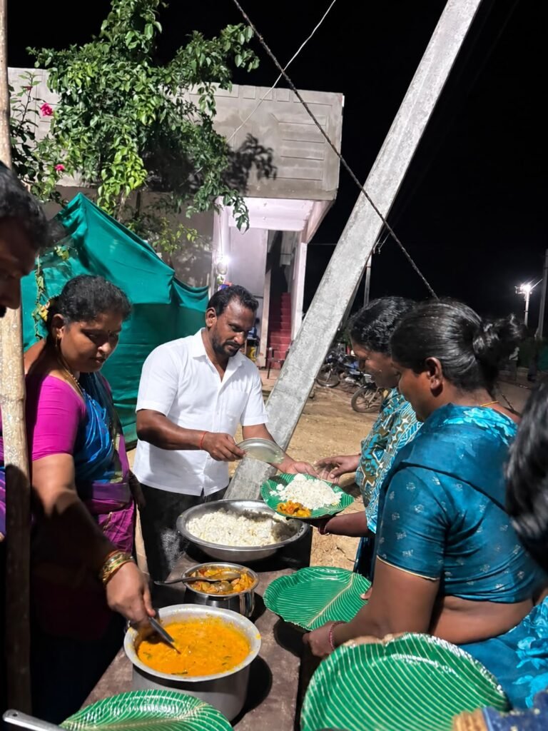 జంగాలపల్లిలో వినాయక చవితి వేడుకలు:ఆరెళ్ల కుమార్ – లక్ష్మీ దంపతుల ఆధ్వర్యంలో ఘనంగా అన్నదానం